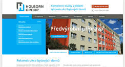 Desktop Screenshot of holborn.cz